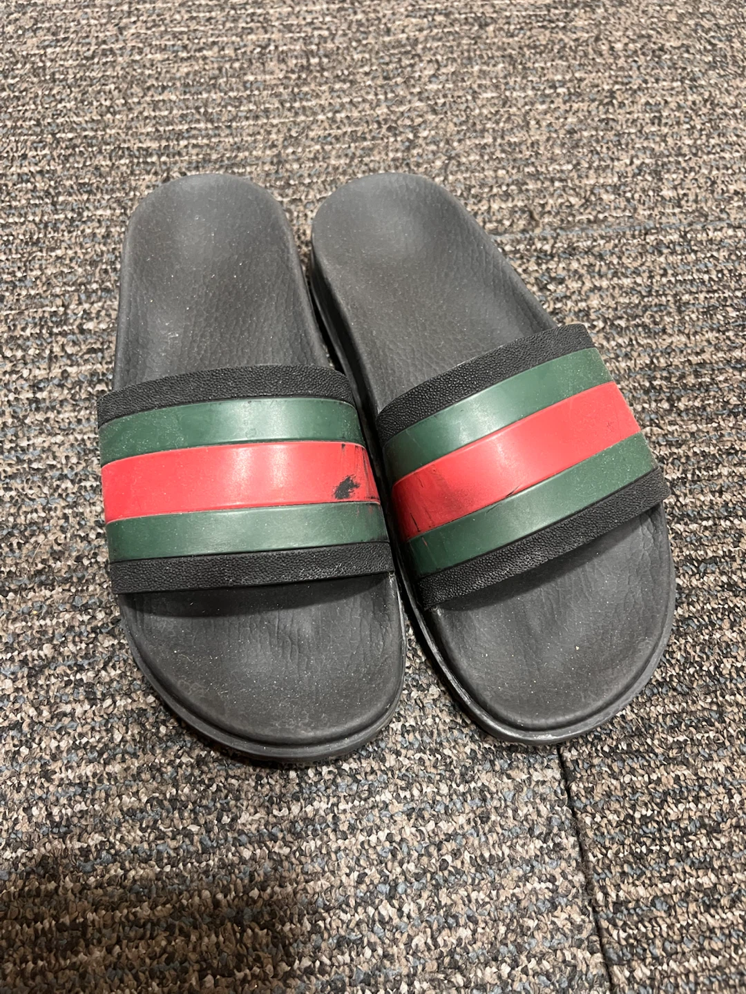 GUCCI Slides - Black/Red/Green Stripe - photo 3