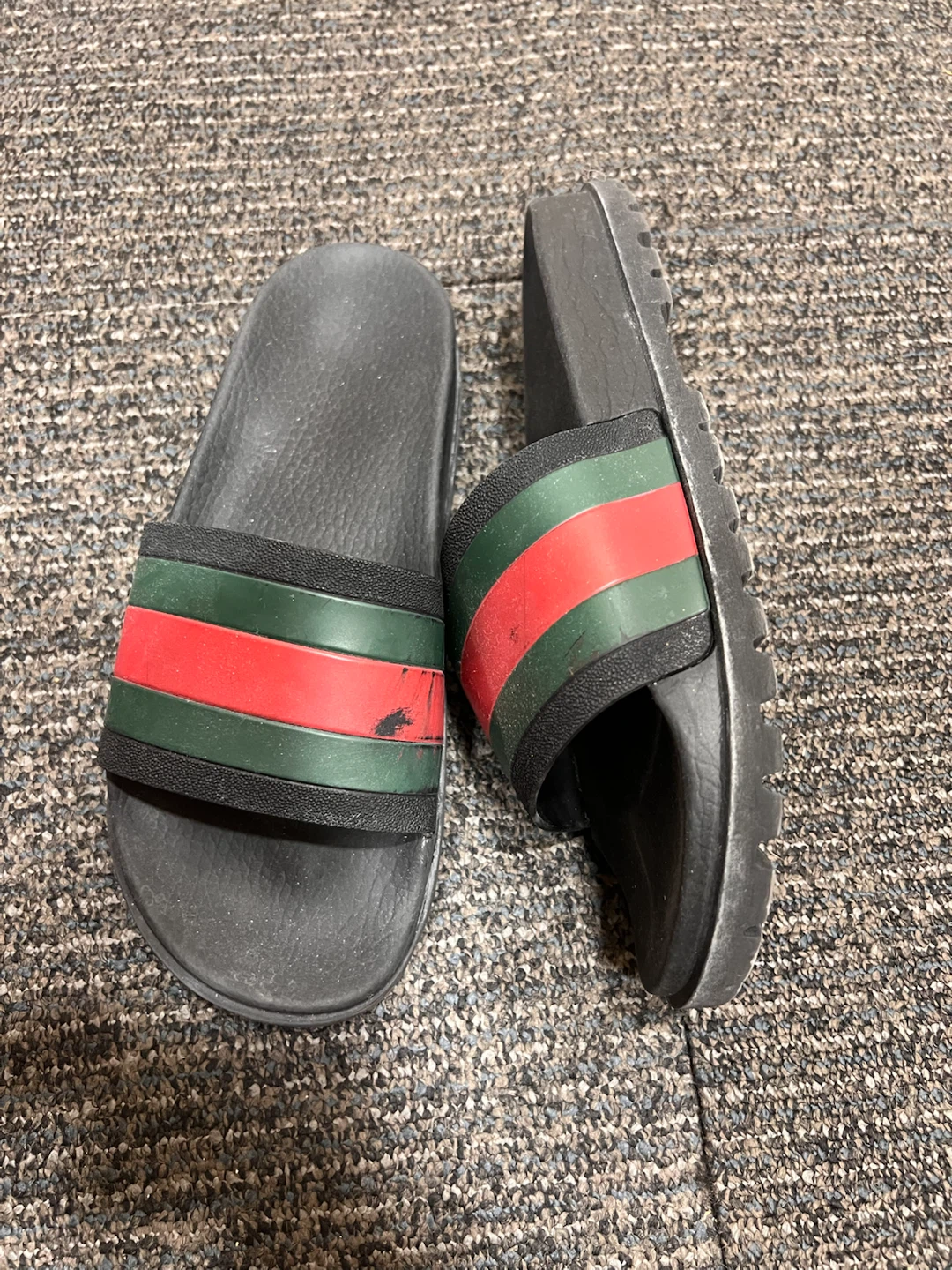 GUCCI Slides - Black/Red/Green Stripe - photo 5