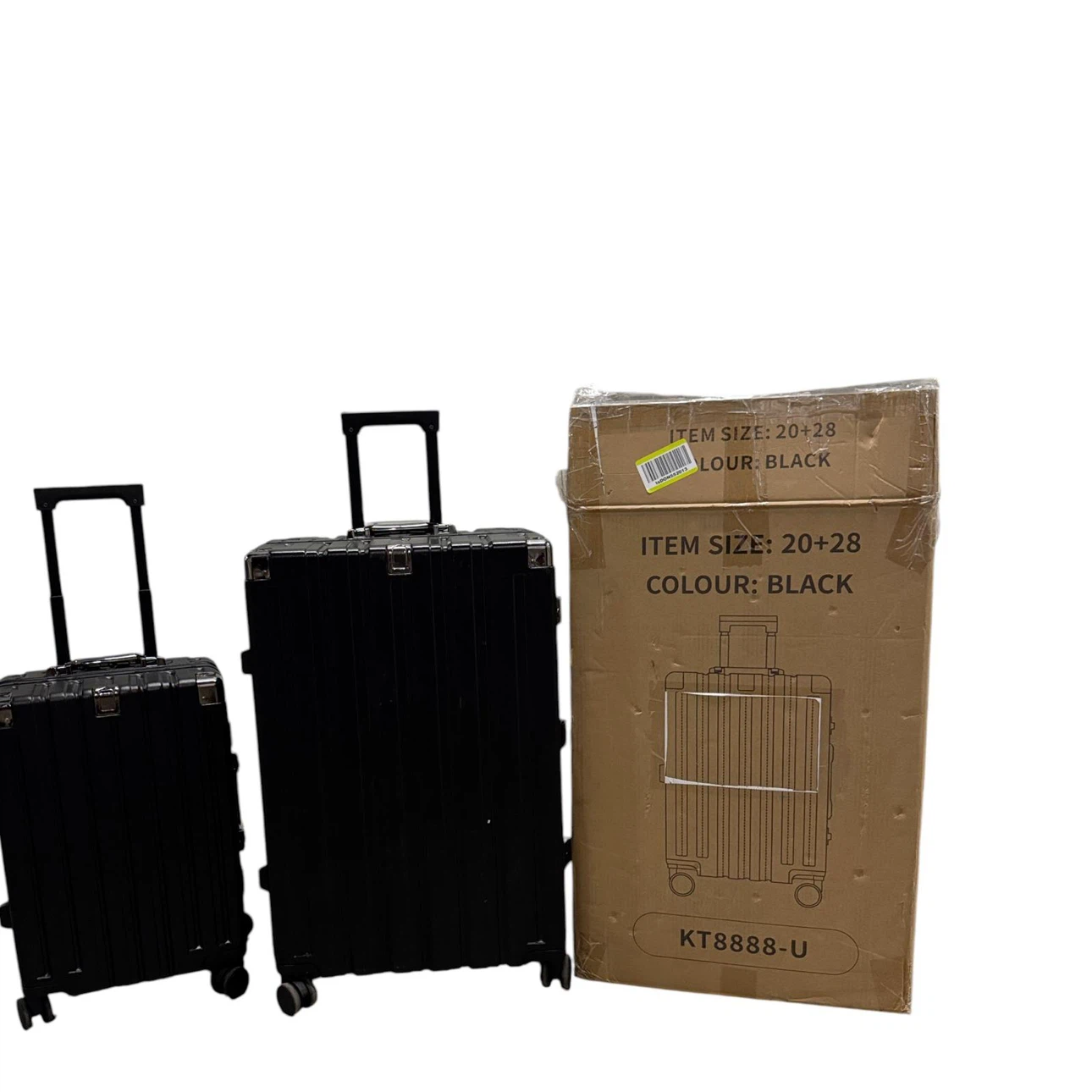 Black Luggage Set 20" + 28"