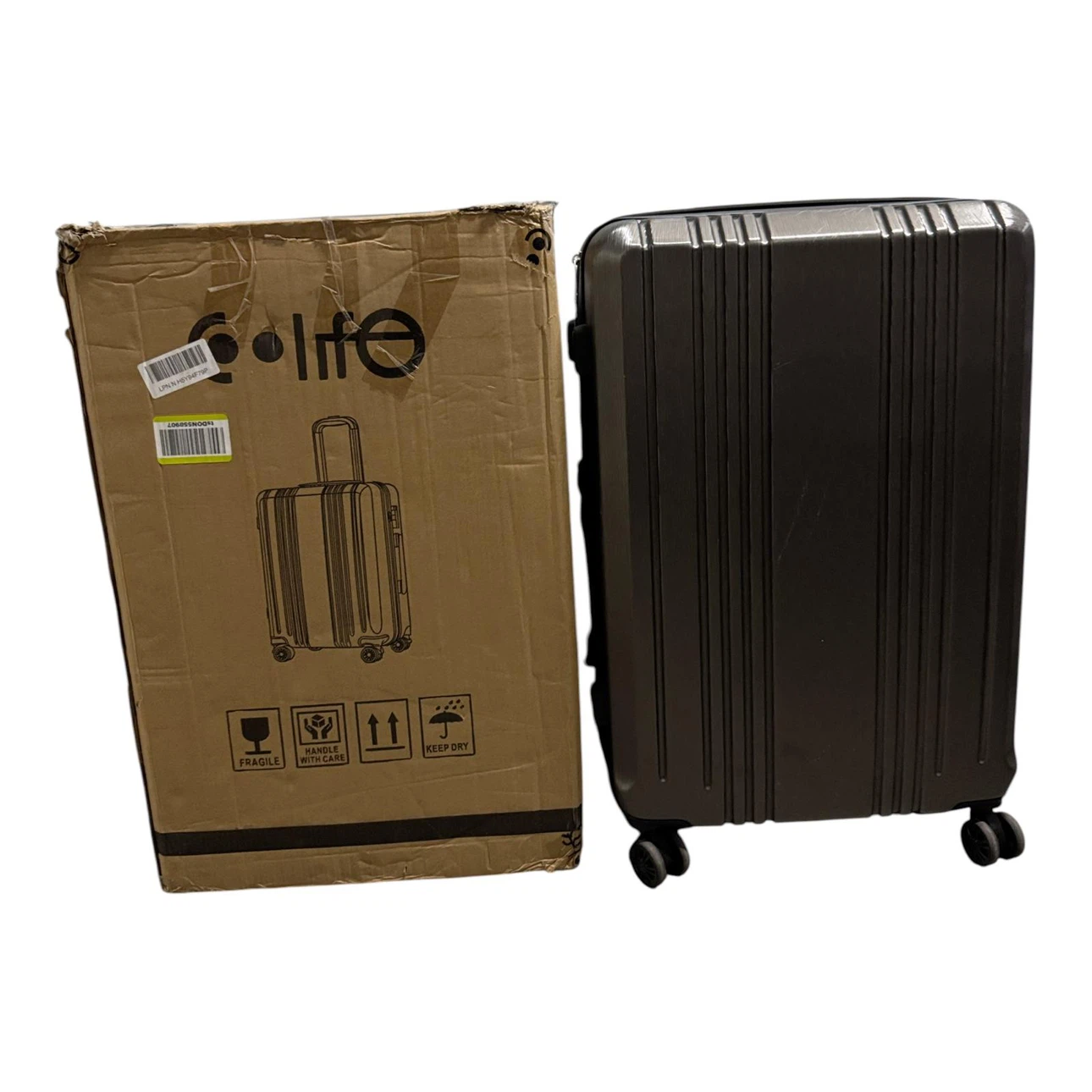 Q-Life Grey Hardside Spinner Luggage - photo 2