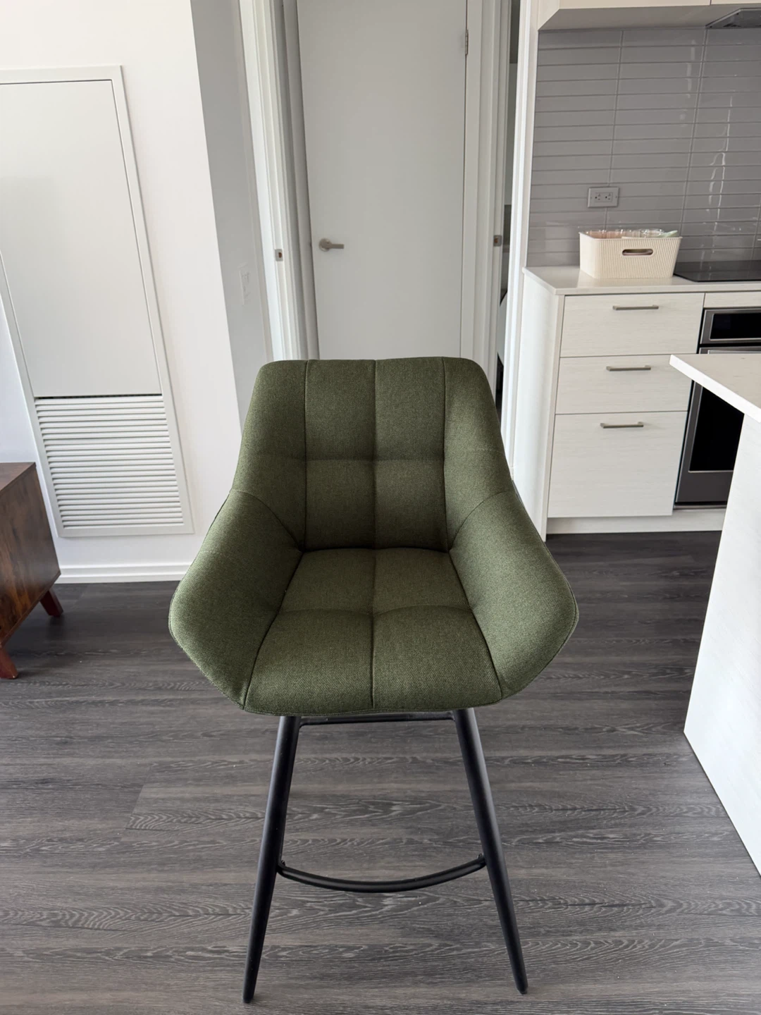 Green Upholstered Bar Stool - photo 3