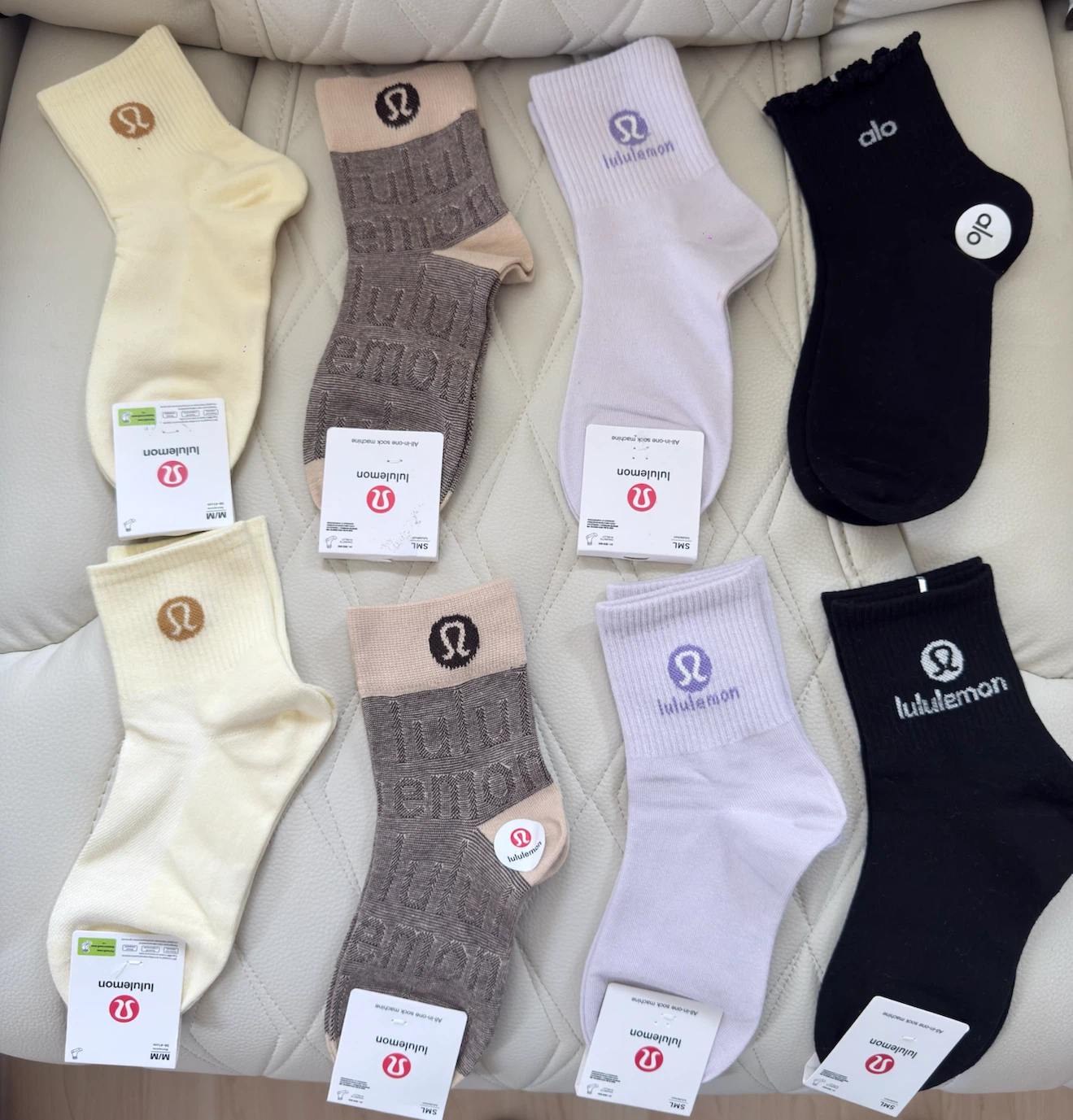 Lululemon and Alo Socks Bundle