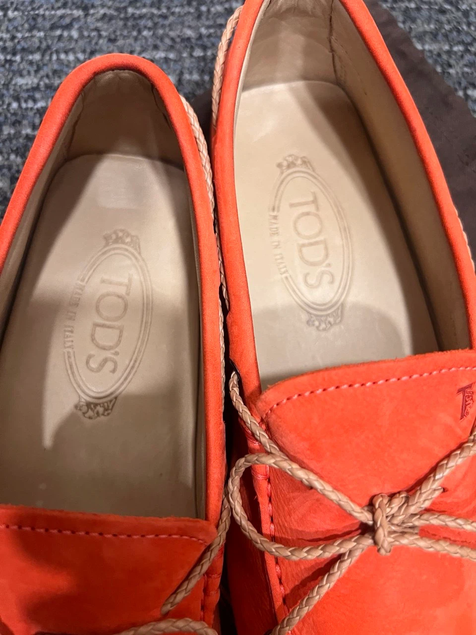 Tod's Orange Suede Driving Moccasins - photo 5
