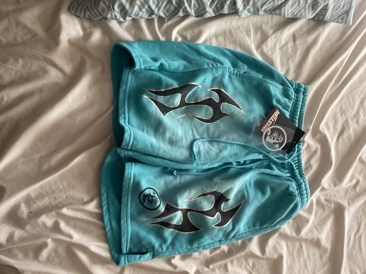 Light blue hellstar shorts small