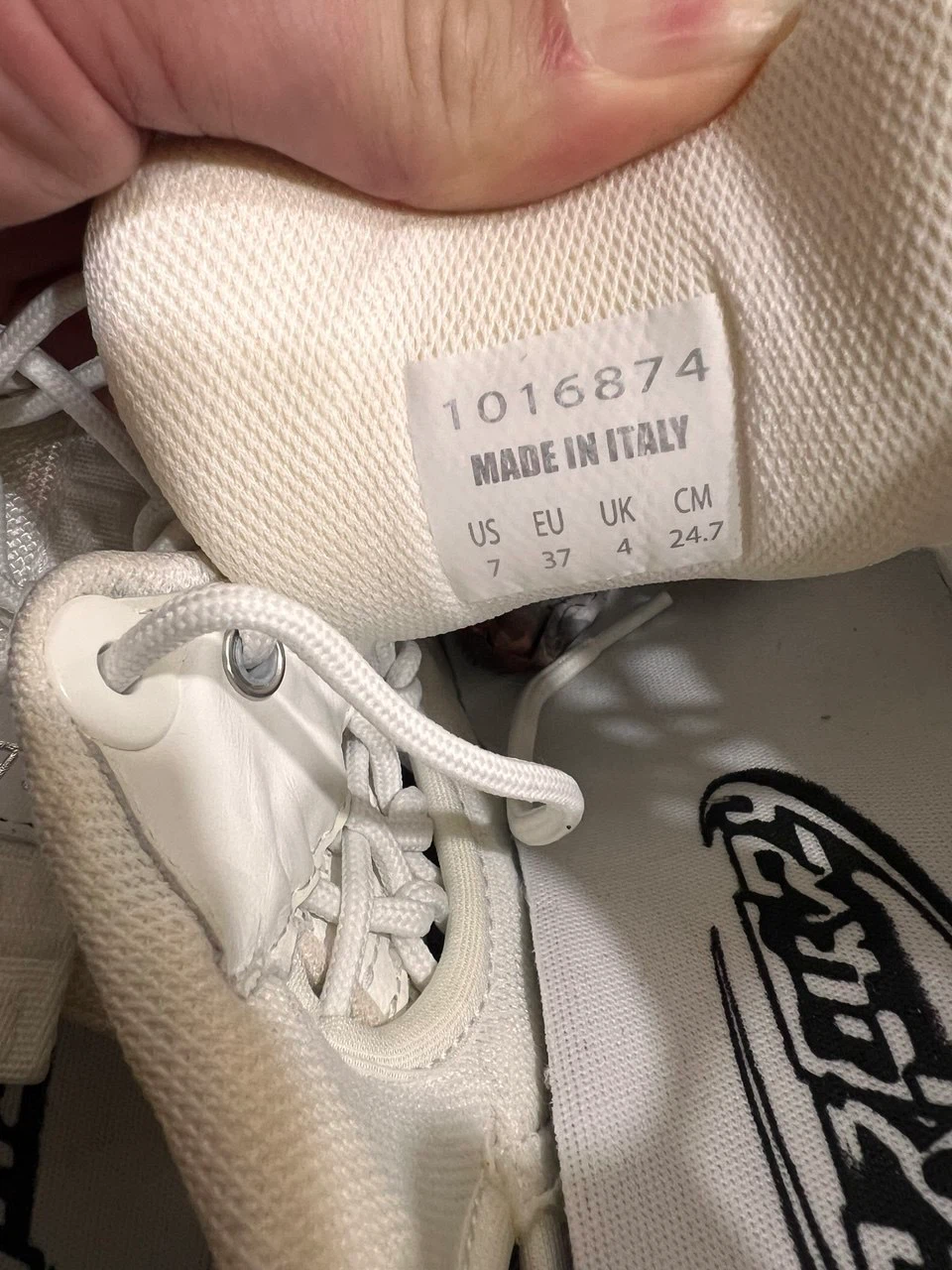 Versace White Leather Sneakers - Size EU 37 - photo 5