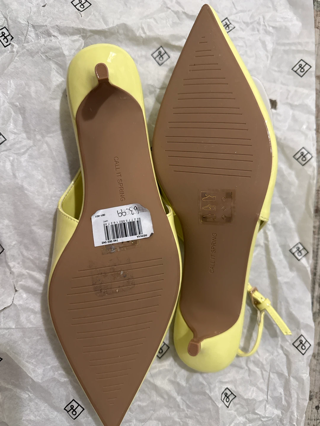 Call It Spring Yellow Slingback Heels - photo 2