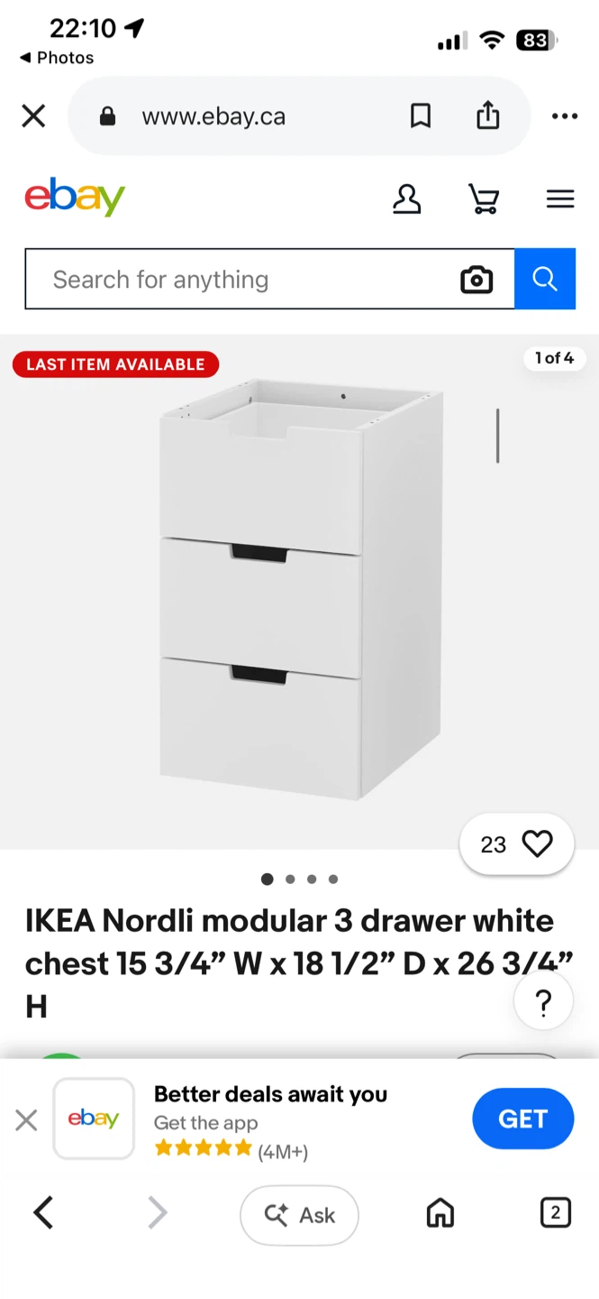 Large White desk with storage drawers - photo 2