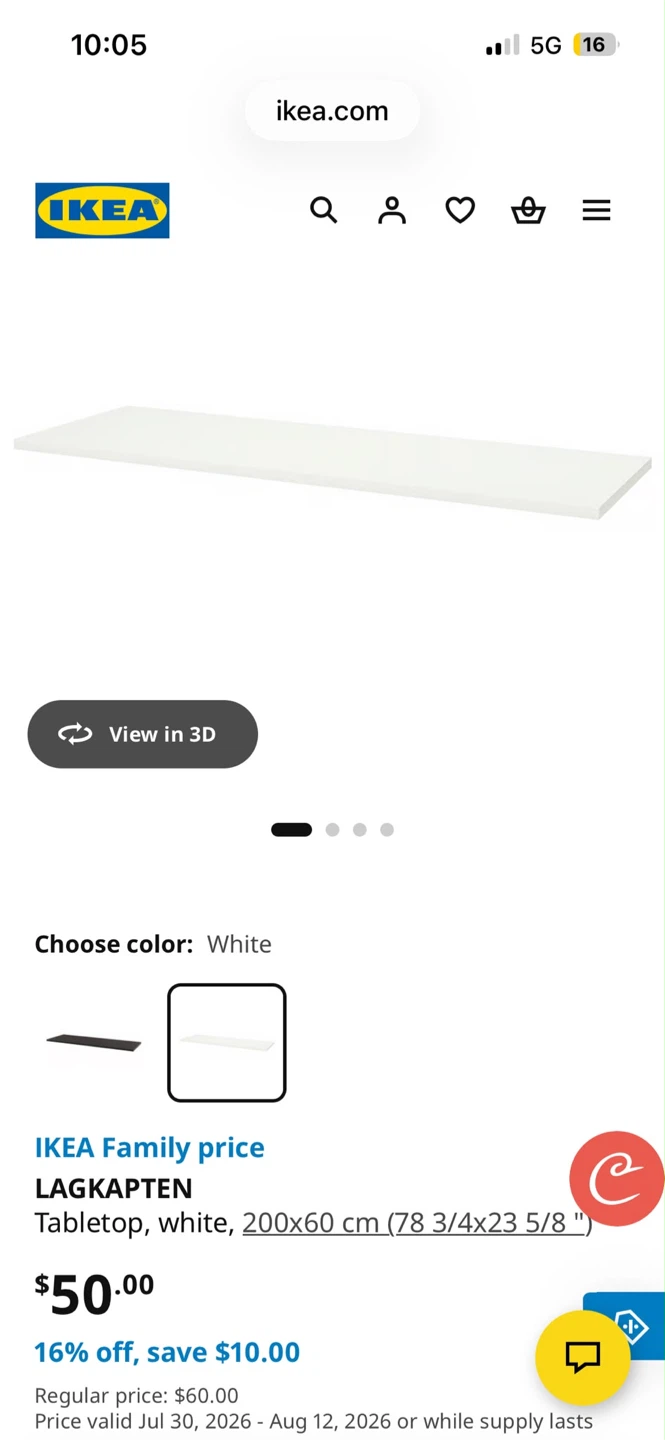 Large White desk with storage drawers - photo 3