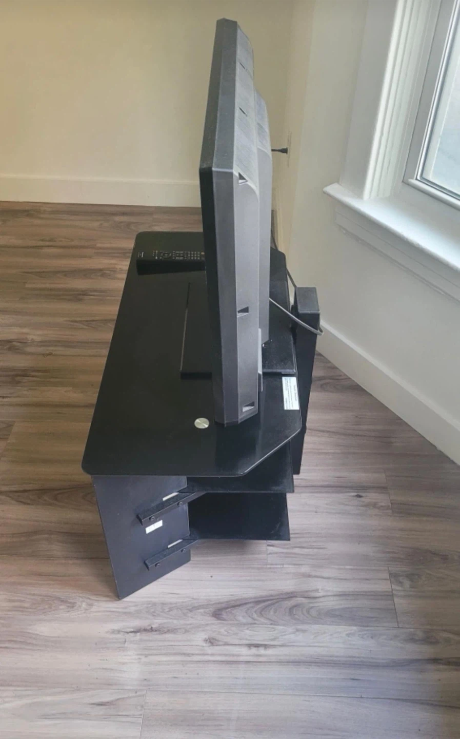 Black 3-Tier TV Stand