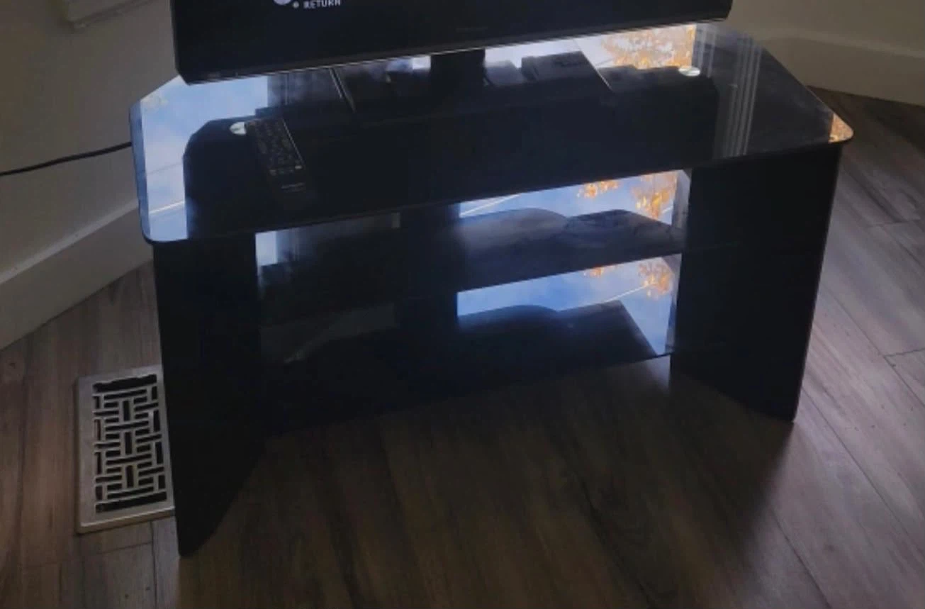 Black 3-Tier TV Stand - photo 3