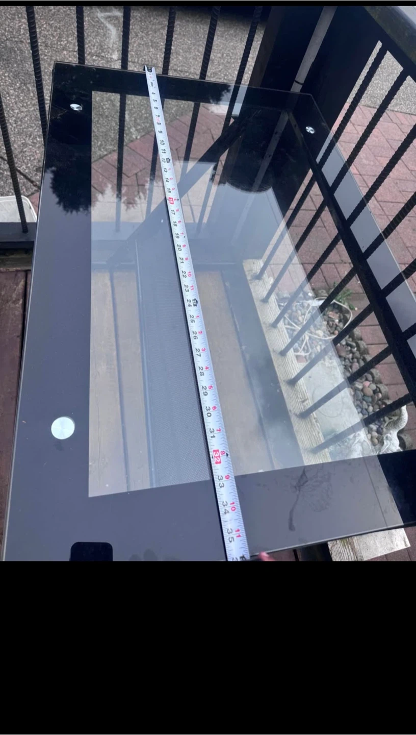 Black Glass Desk - photo 3