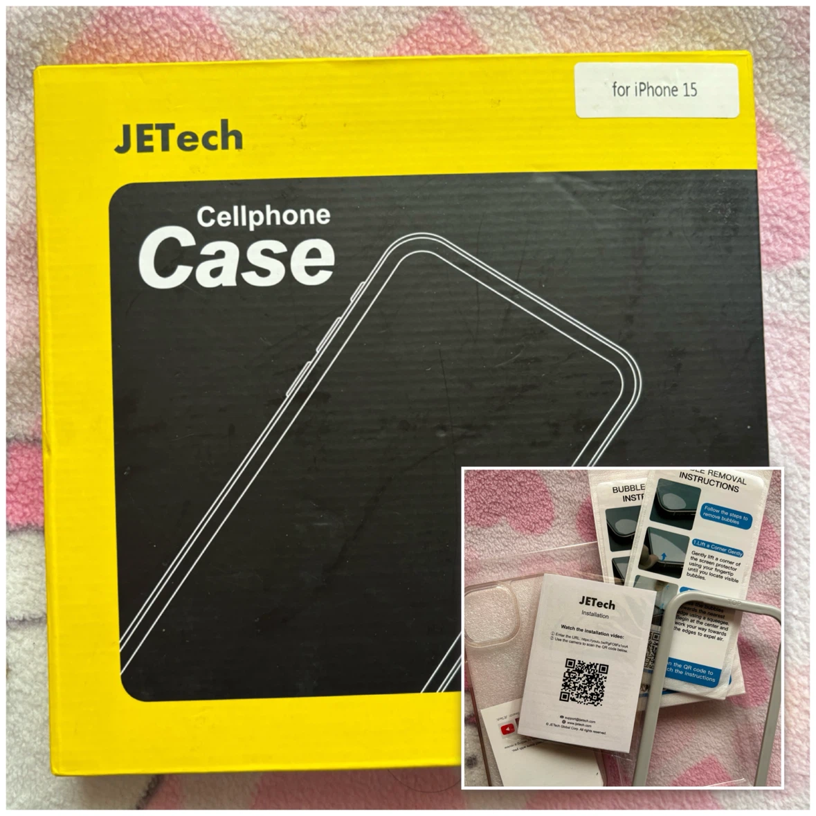 JETech - Clear Case & 2 Screen Protectors - *iPhone 15*