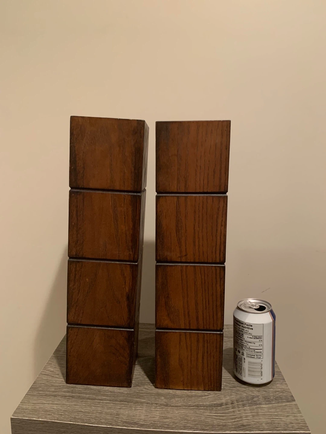 New-Set of 2 Wooden Decorative Cubes