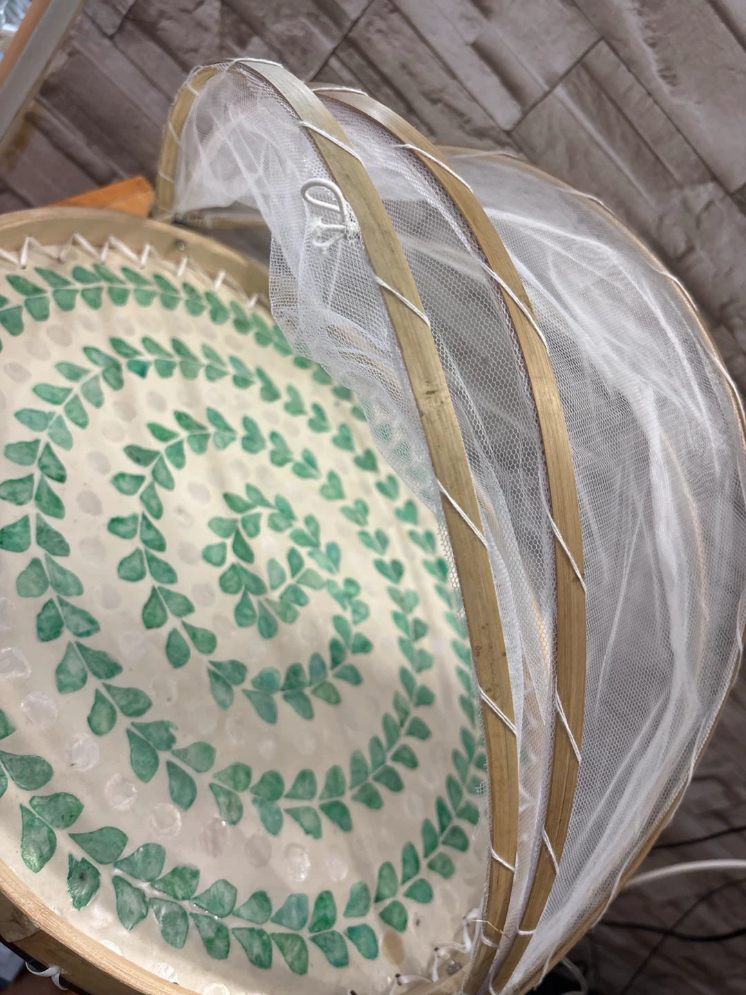 Food Net Cover with Decorative Tray