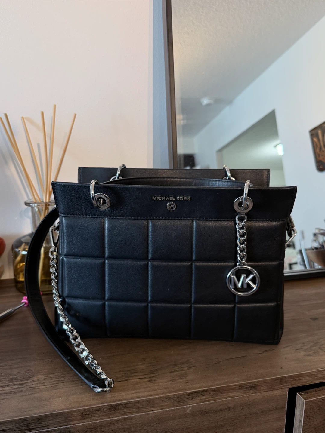 Michael Kors Susan Medium Quilted Leather Shoulder Bag