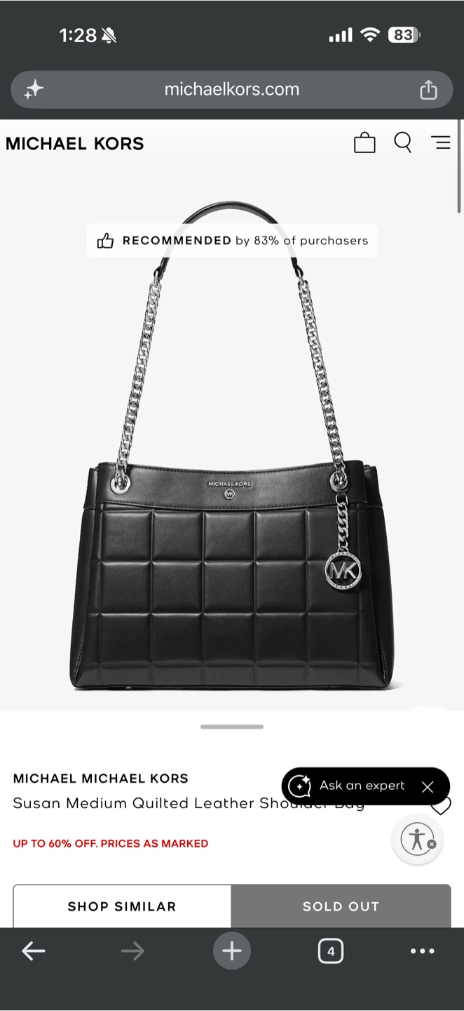Michael Kors Susan Medium Quilted Leather Shoulder Bag - photo 2
