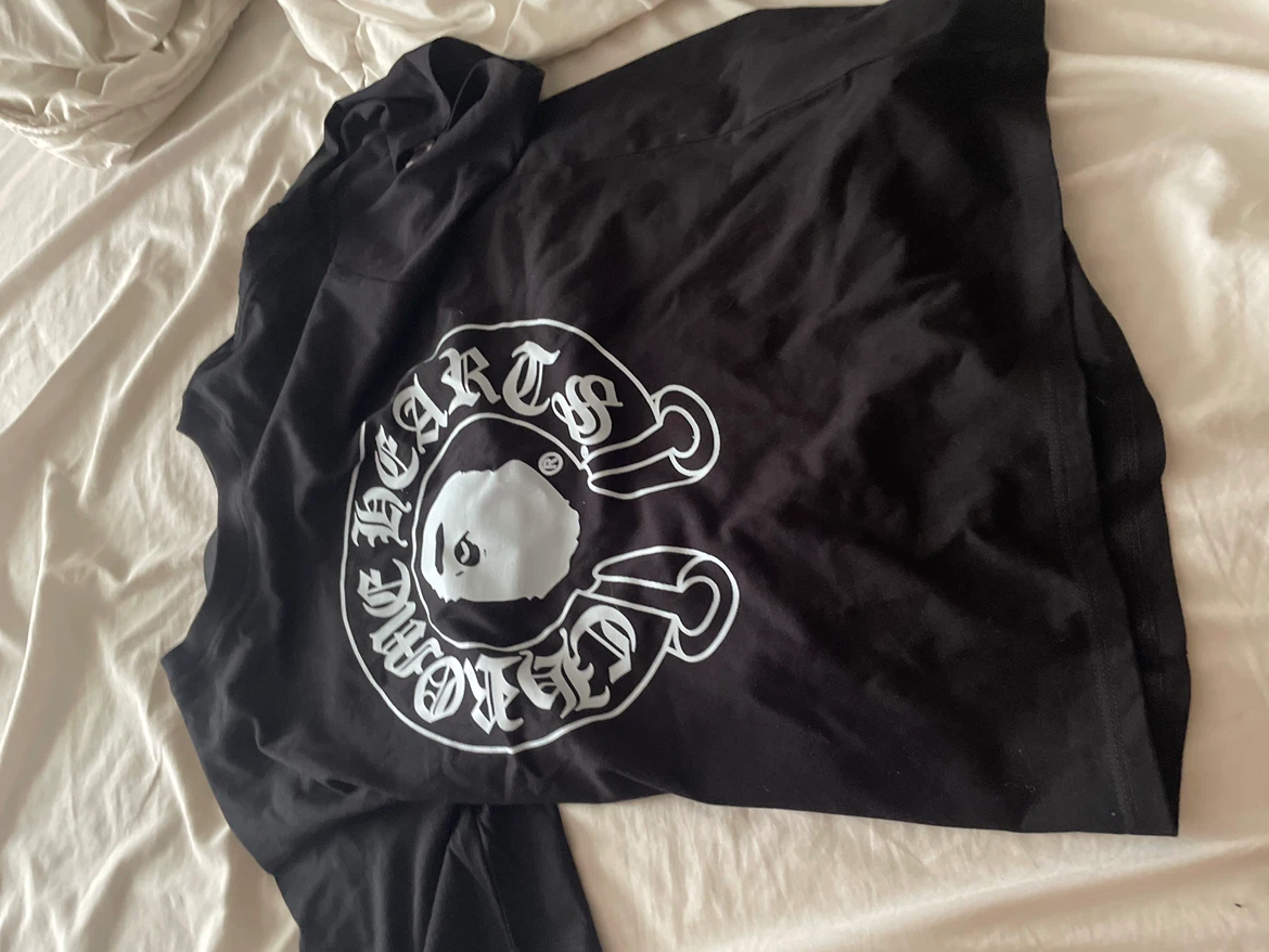 Bape x Crome heart black tee