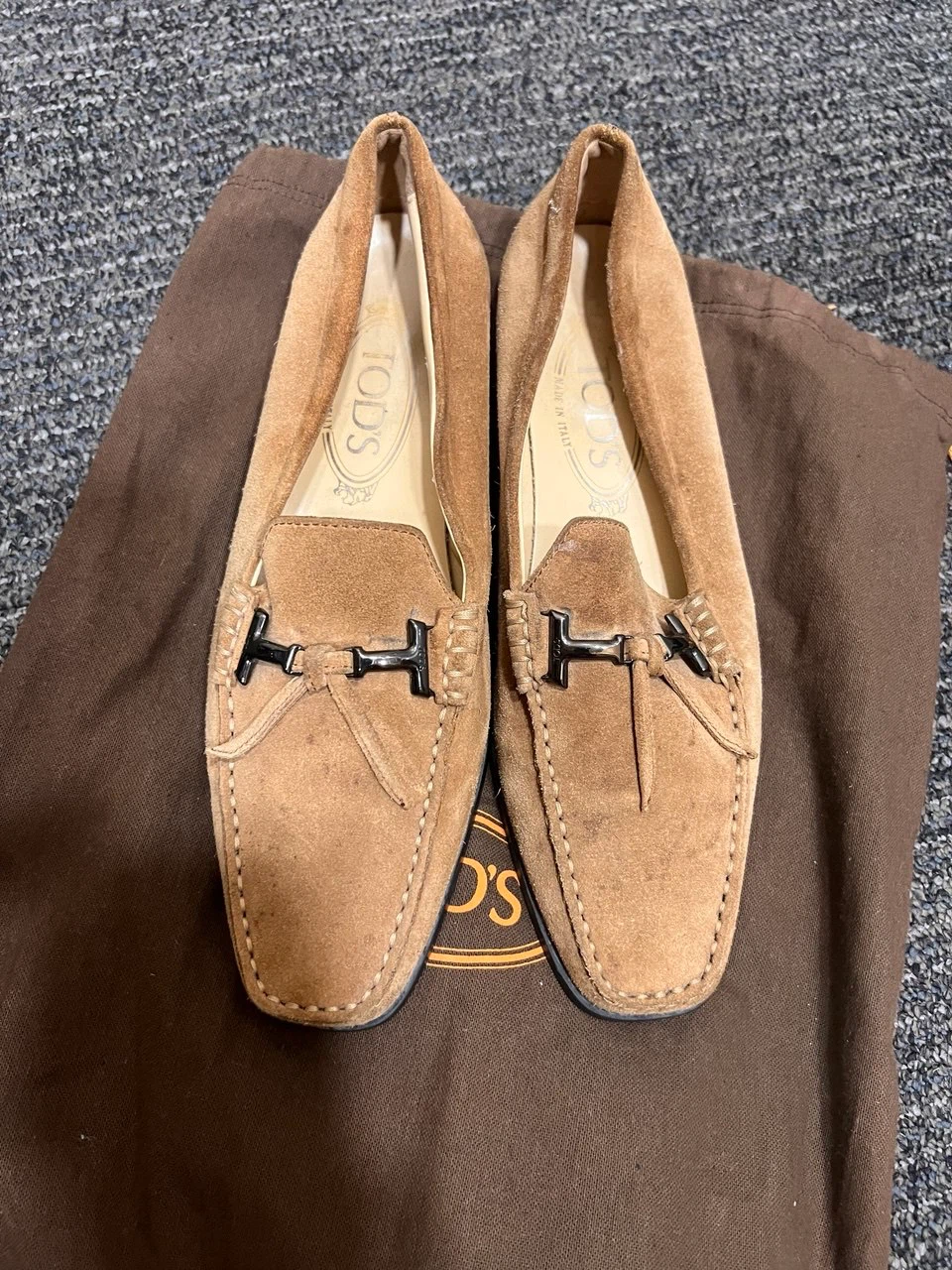 Tod's Suede Loafers Size 38 - photo 2