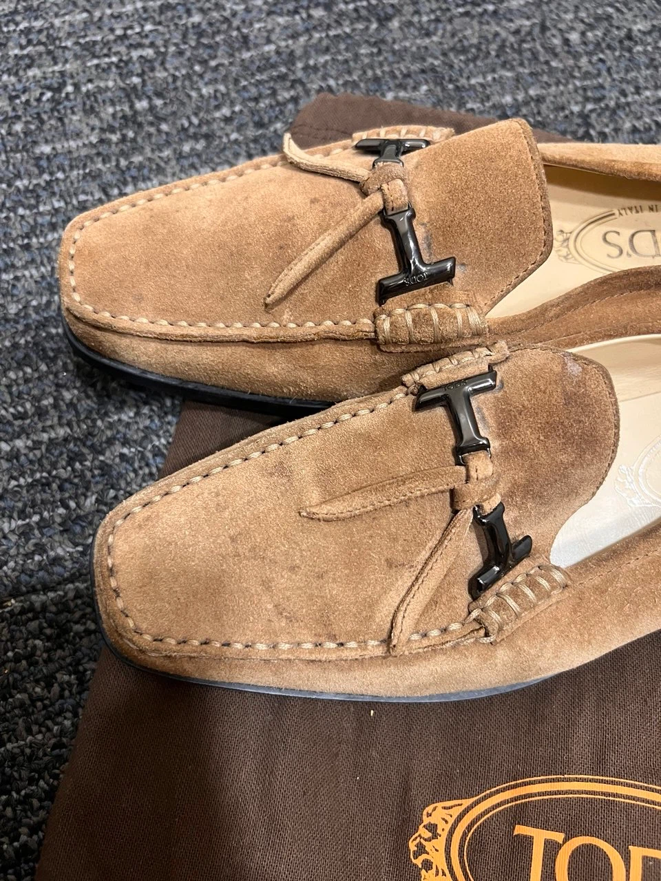 Tod's Suede Loafers Size 38 - photo 3