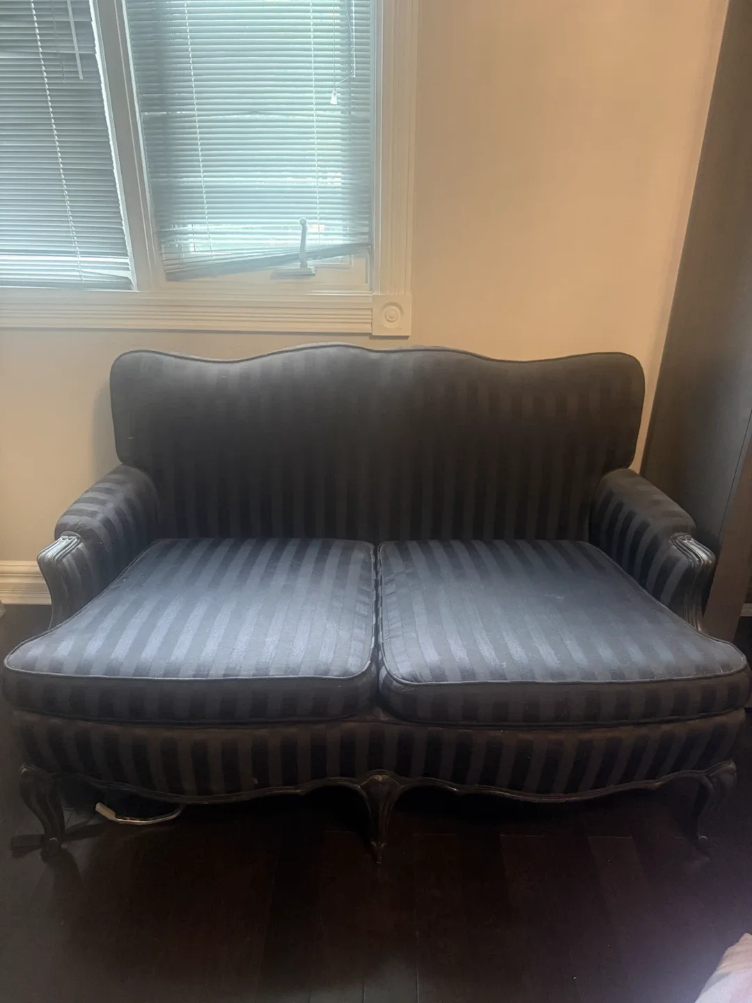 Vintage Striped Loveseat