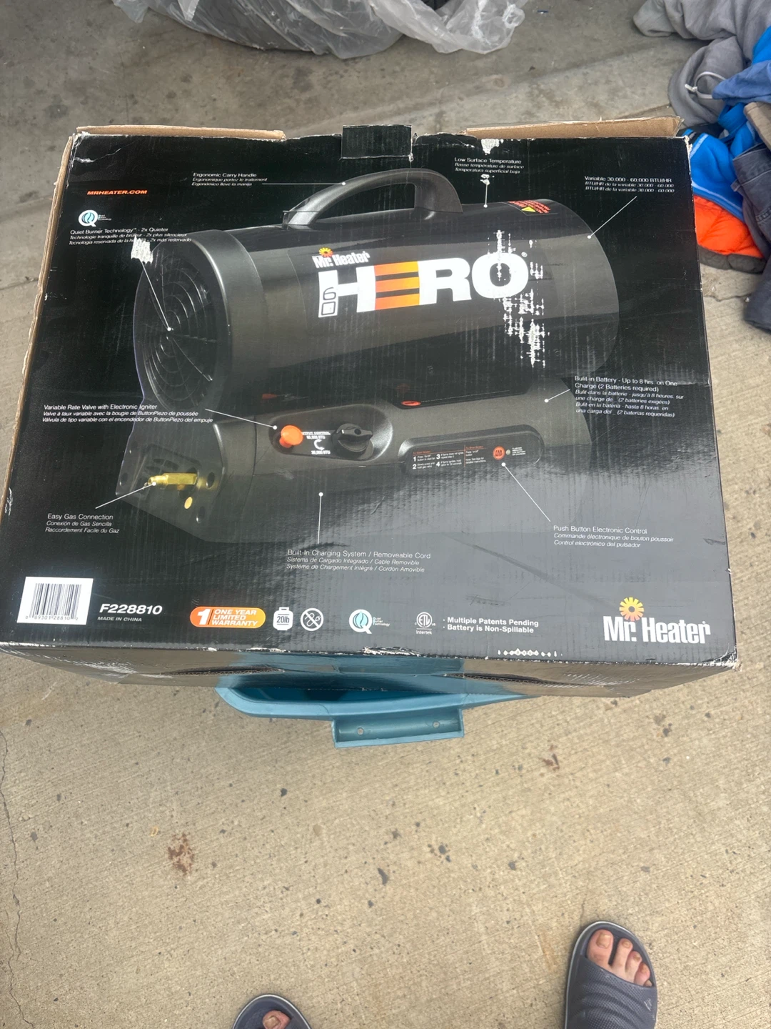 Mr. Heater HERO Cordless Propane Heater - 60,000 BTU - photo 2