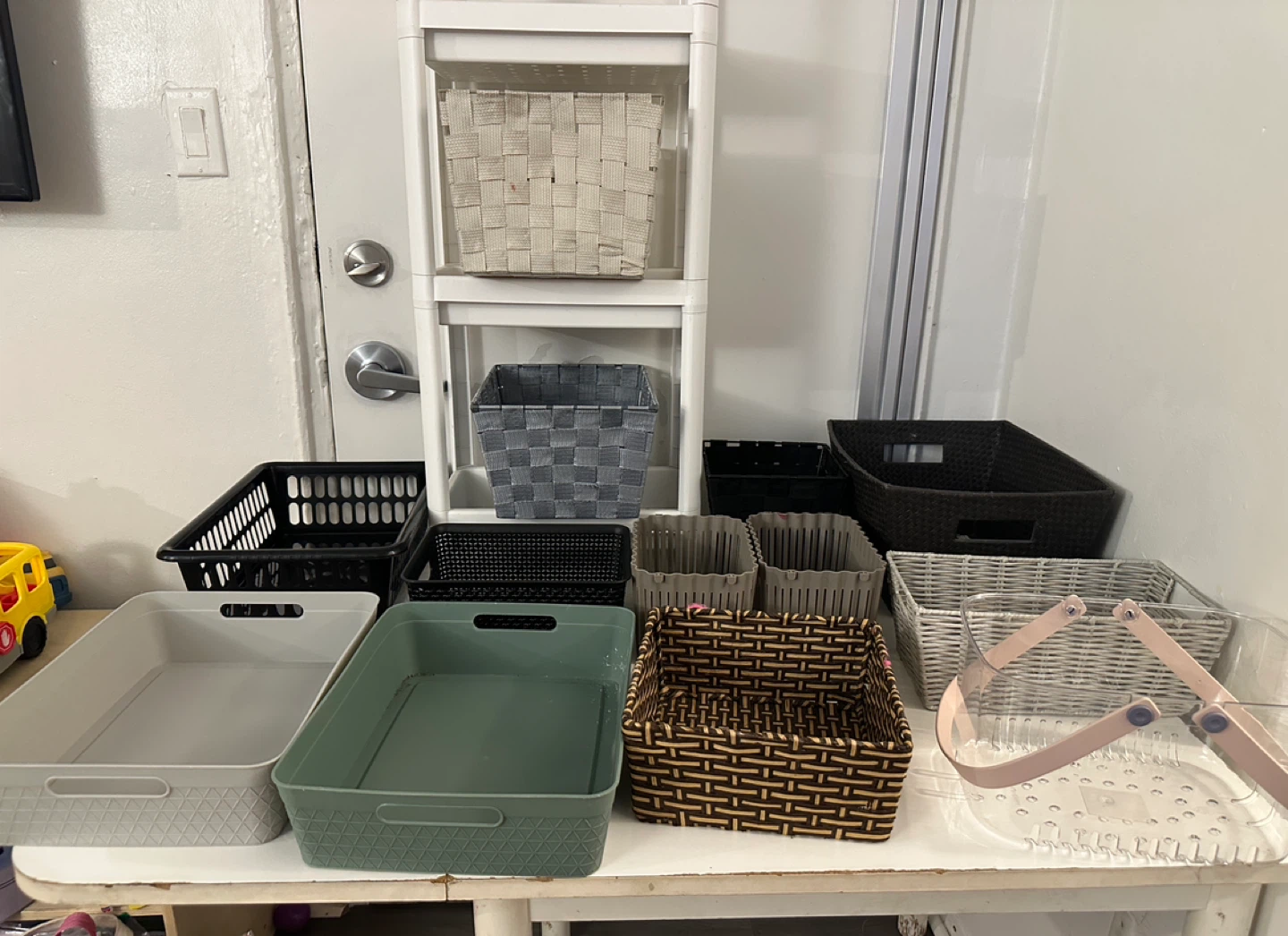 Assorted Storage Baskets and Containers