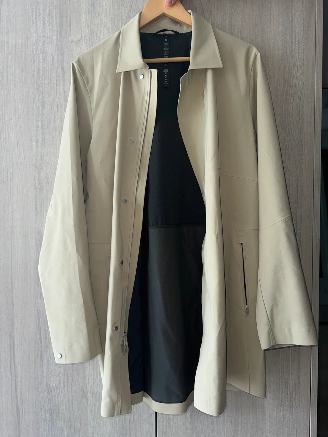 Lululemon Beige Trench Coat (size M)