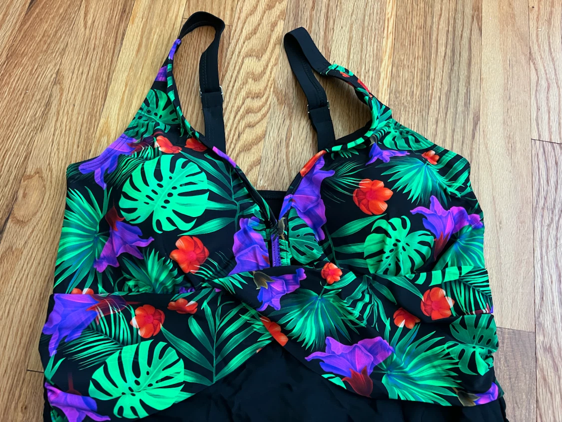Women's Tropical Print One-Piece Swimsuit - photo 3