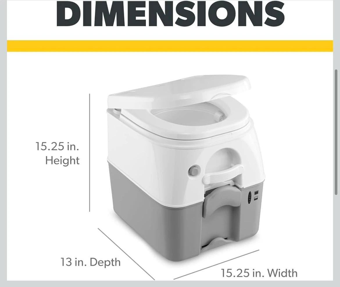 DOMETIC 970 SERIES PORTABLE TOILET (18.9 Liter) - photo 4