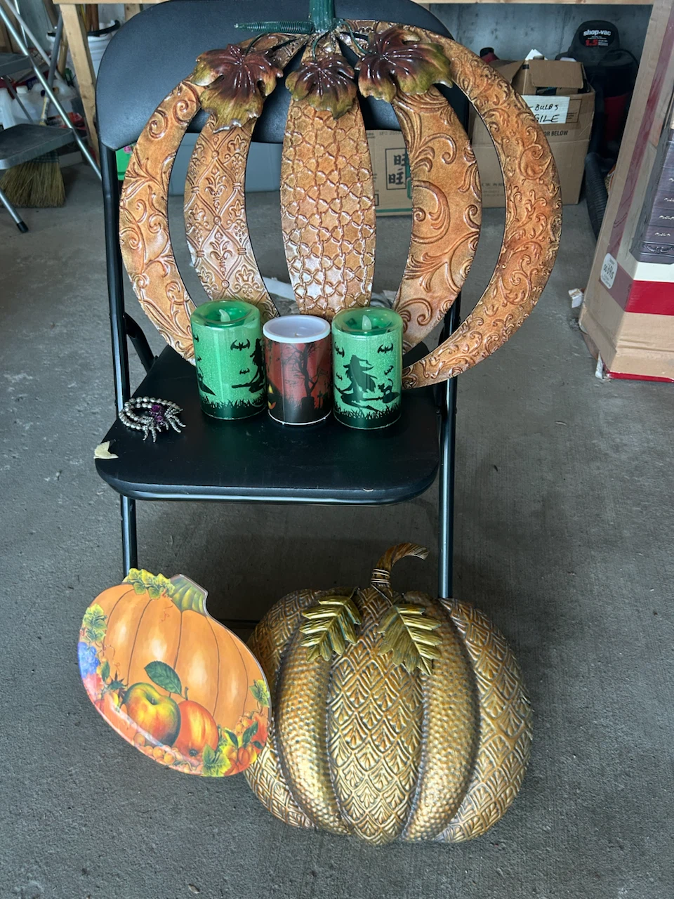 Halloween Decorative Pumpkins and Lights Set - photo 3