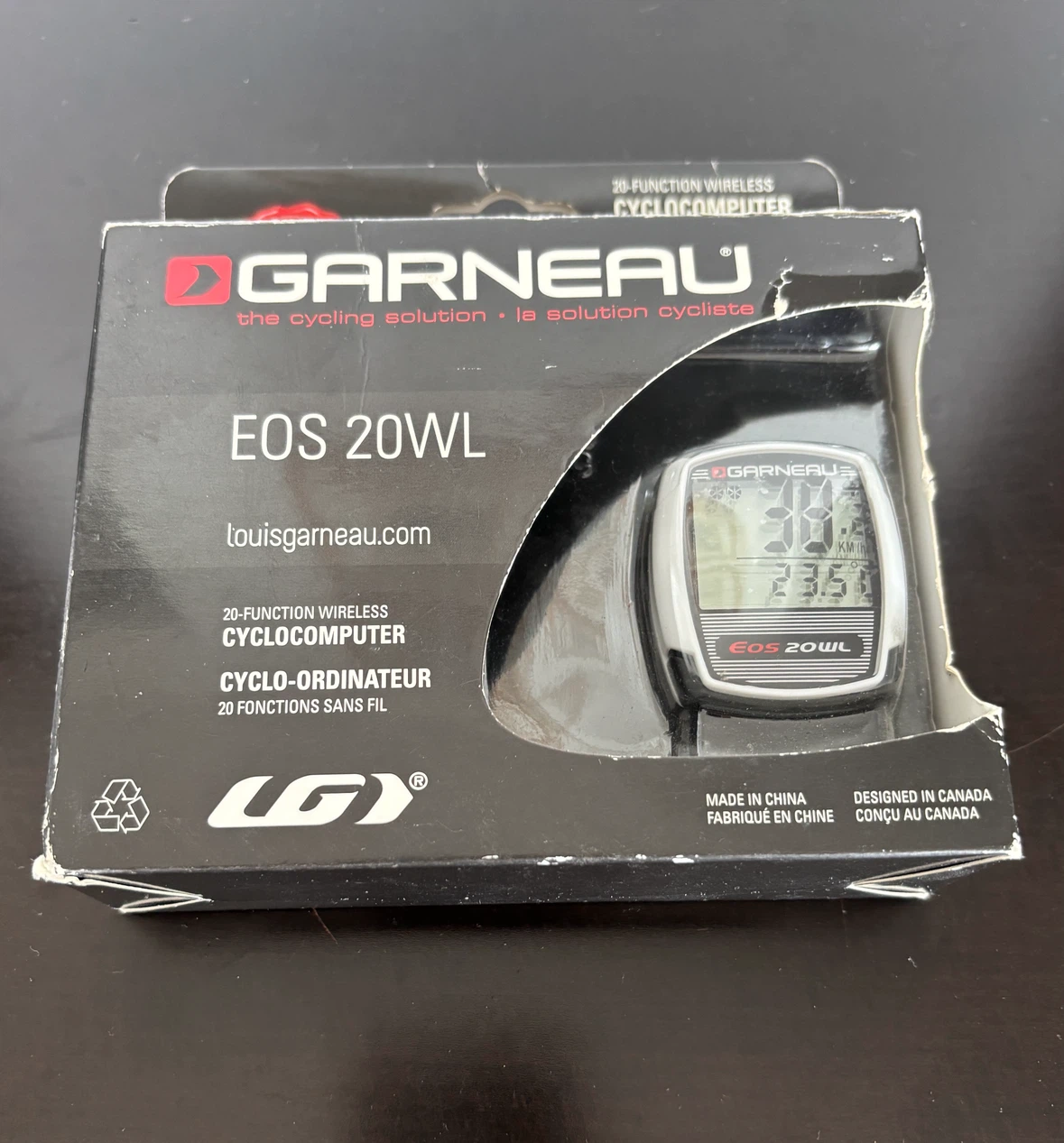 Garneau EOS 20WL Wireless Cyclocomputer