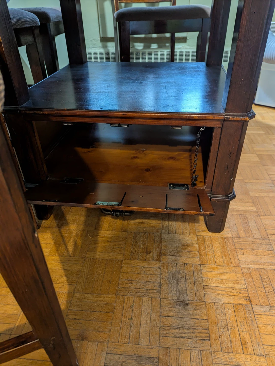 Wood Counter Height Table with 4 Chairs - Quick sale! - photo 2