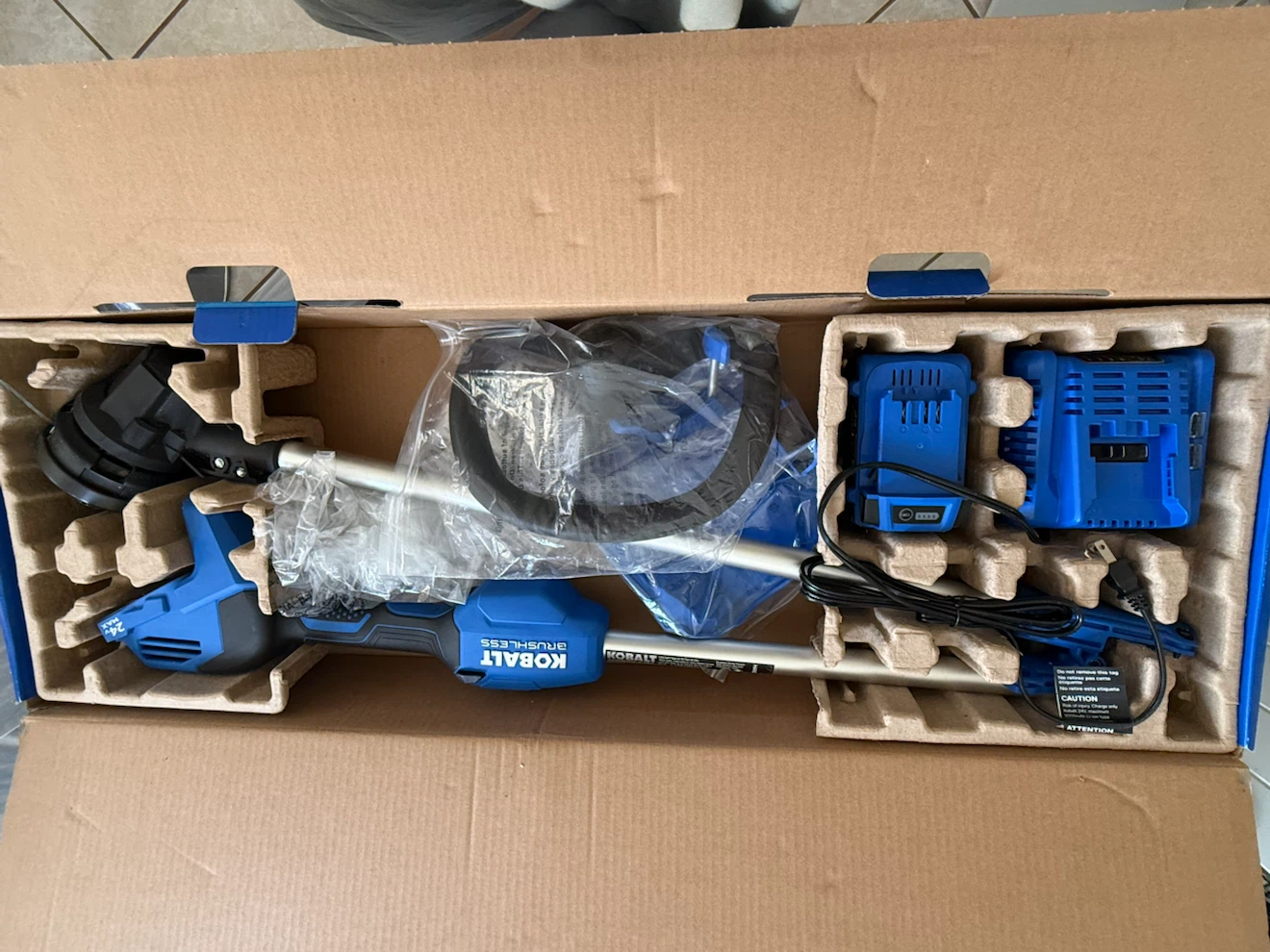 KOBALT 24V MAX Brushless String Trimmer Kit - photo 3