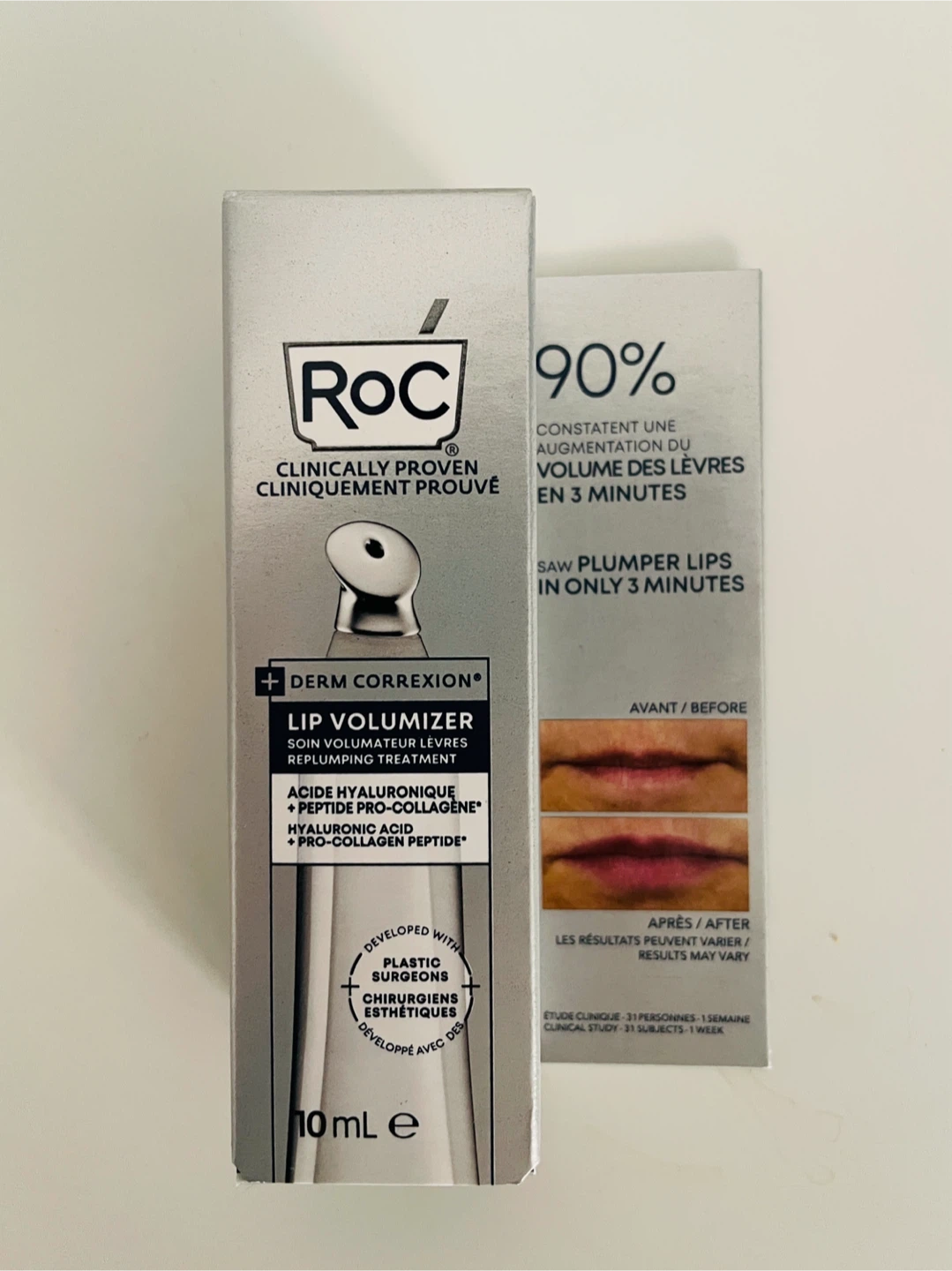 New RoC lip volumizer