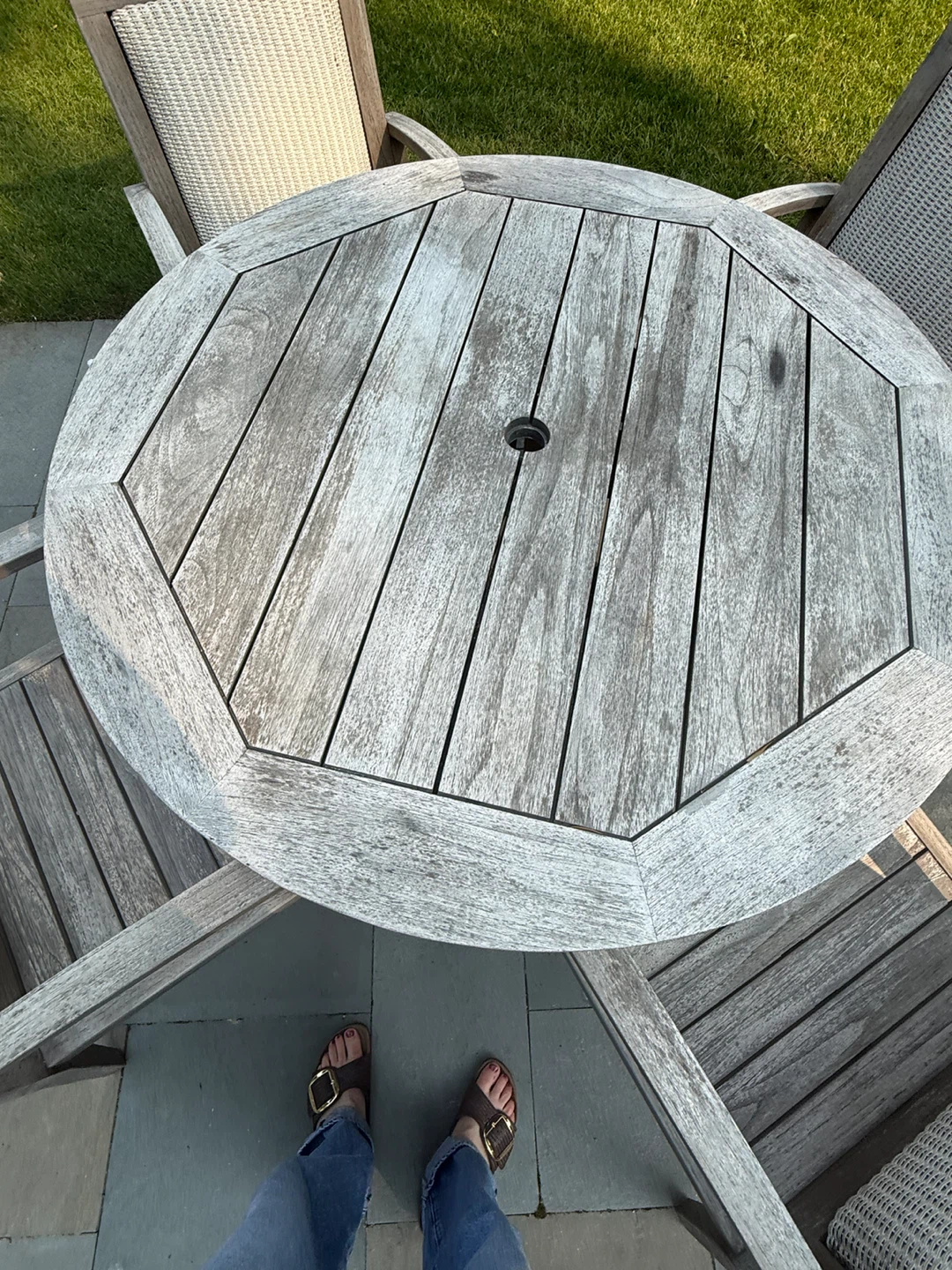 Outdoor teak patio set - photo 2