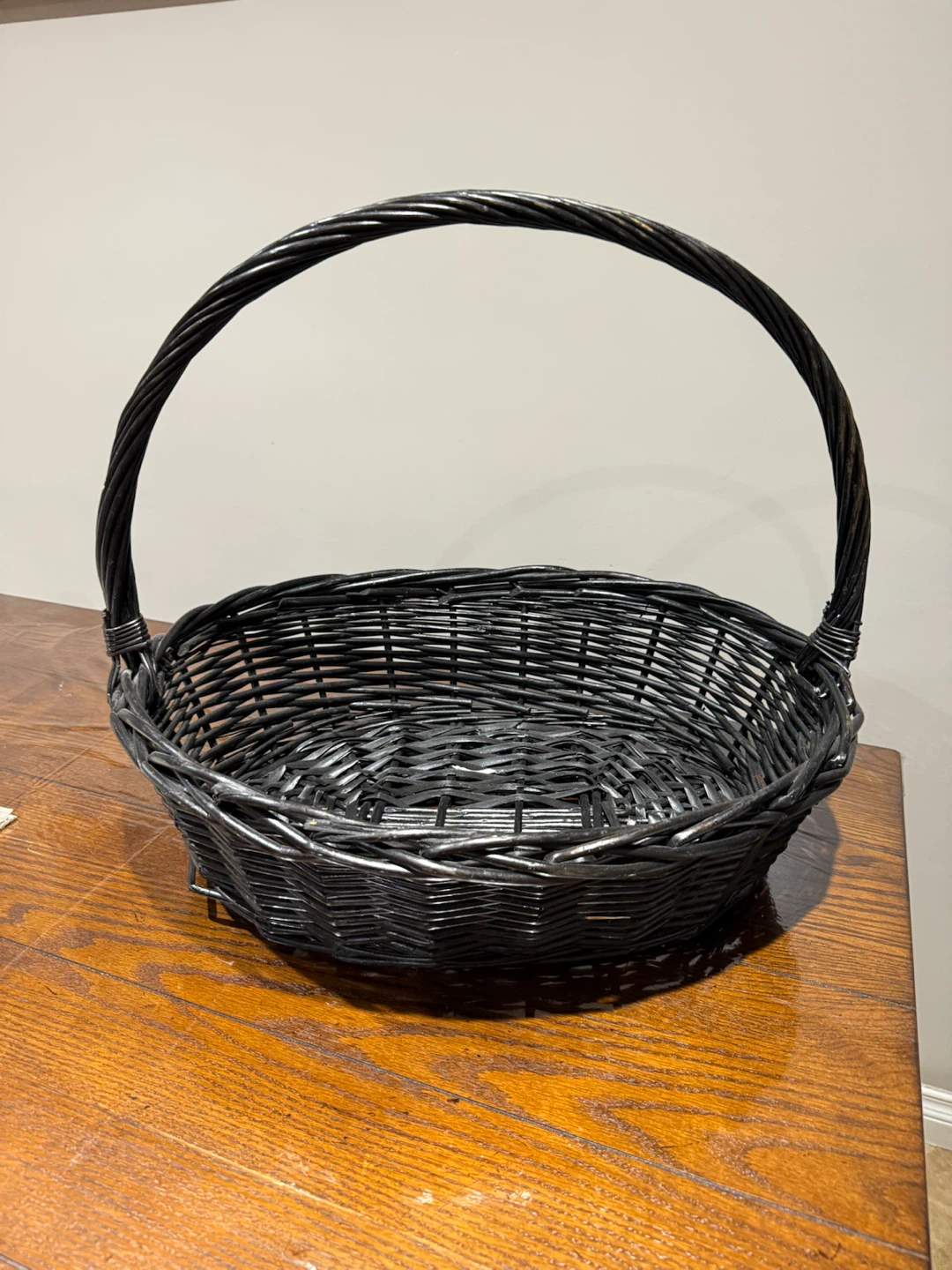 Black Wicker Basket