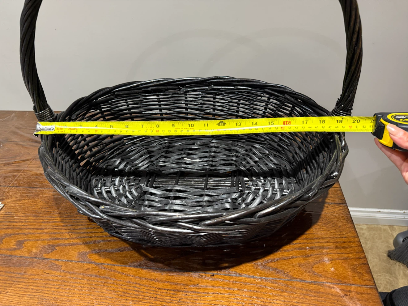 Black Wicker Basket - photo 3