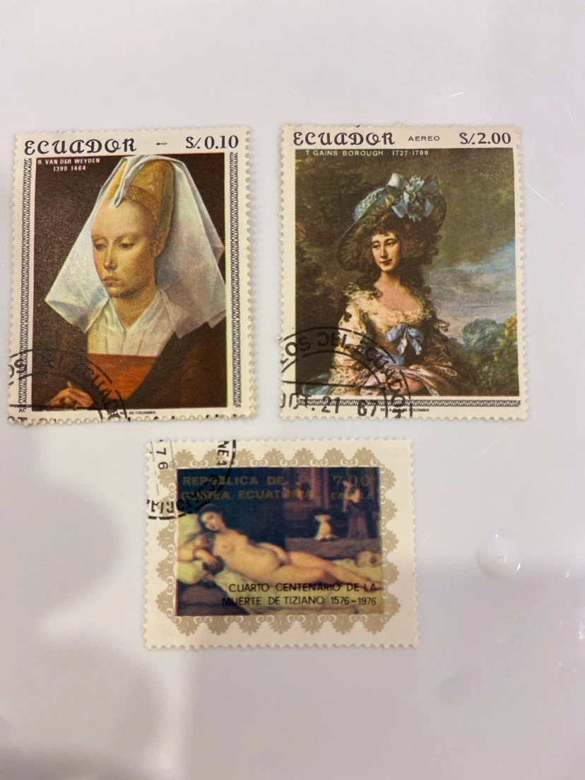 Ecuador Art Stamps