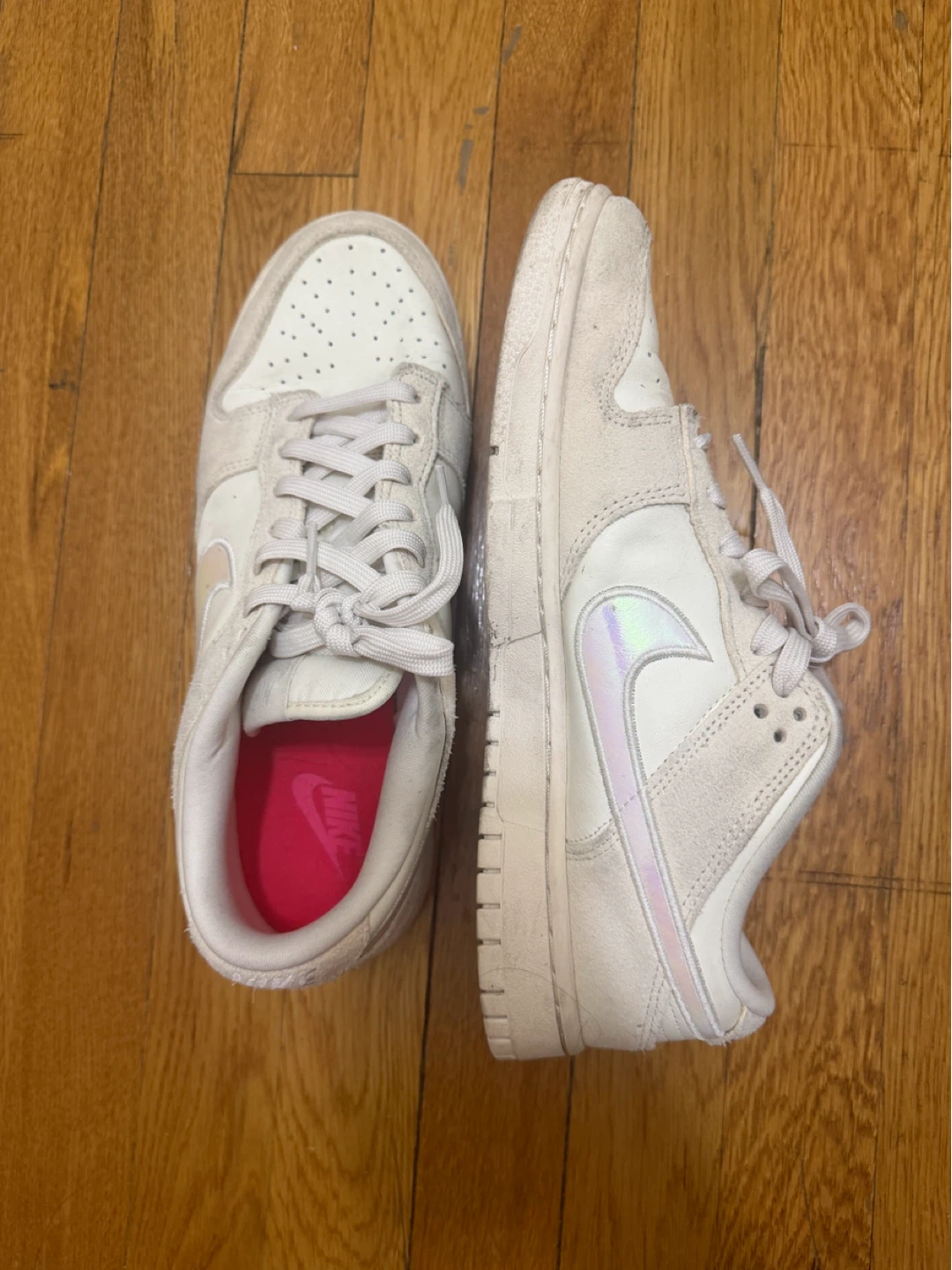 Nike Dunk Low White Pink Size 10.5 - photo 2