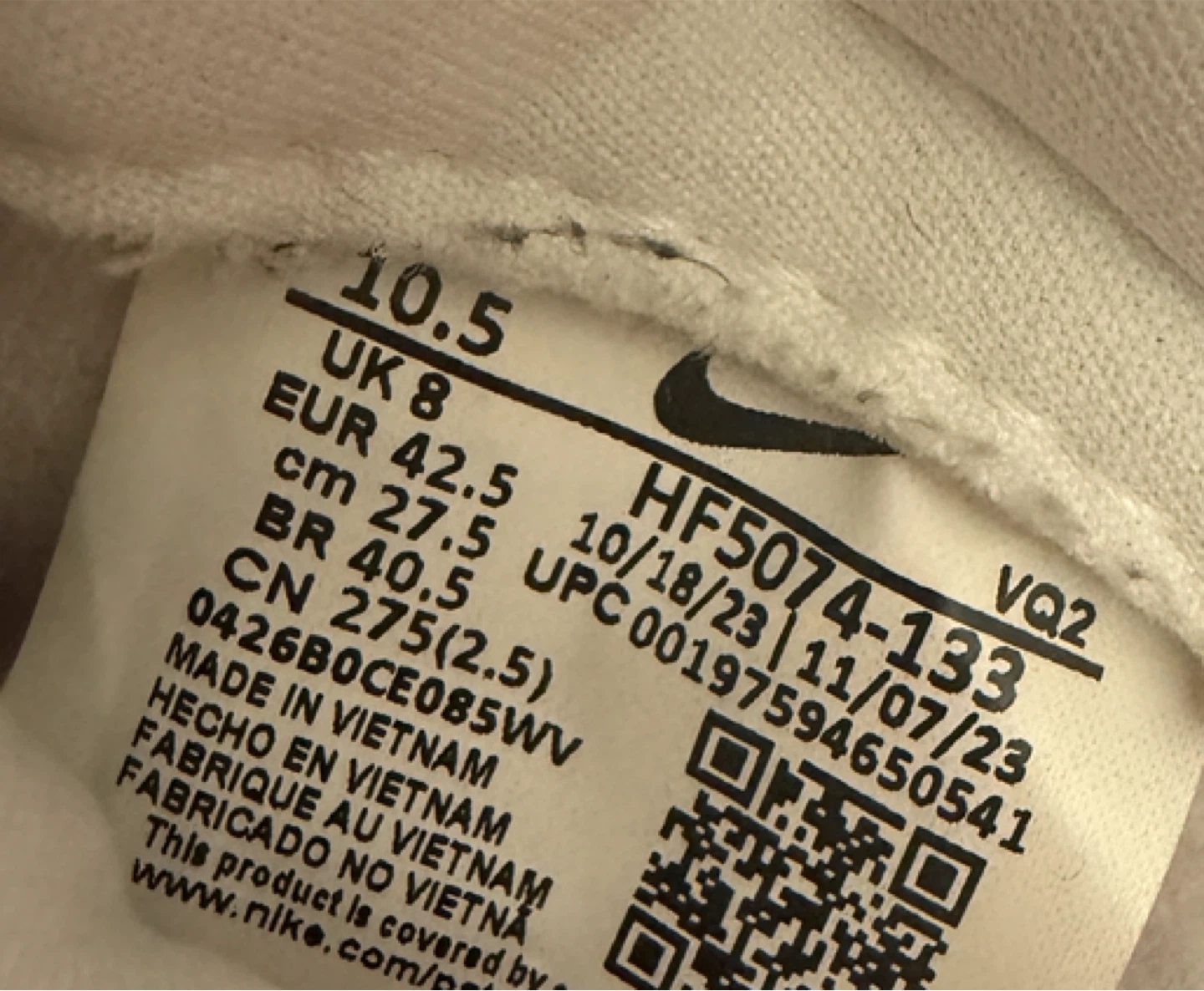 Nike Dunk Low White Pink Size 10.5 - photo 3