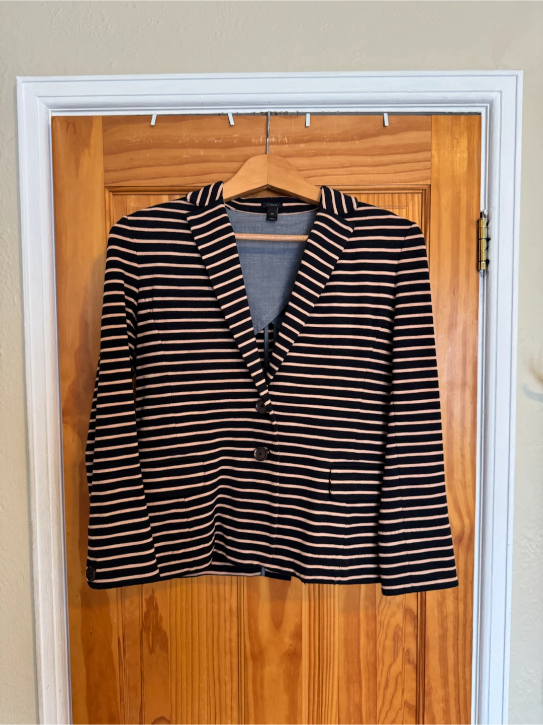 J.Crew Fitted Striped Blazer – XS