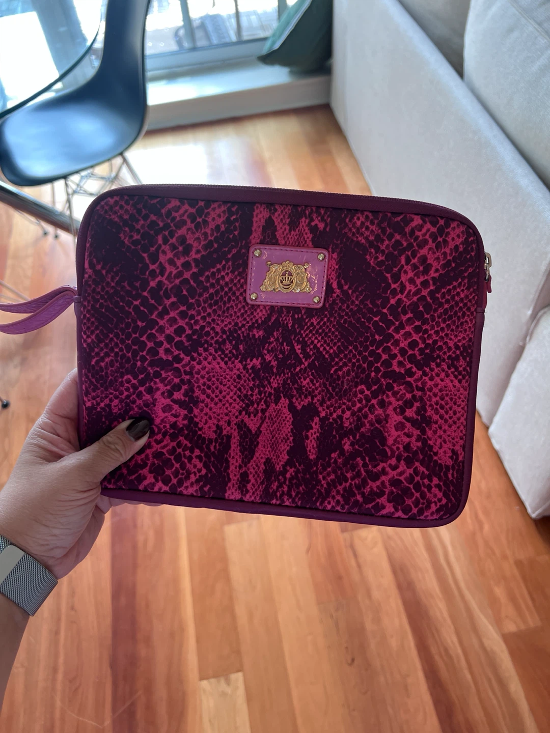 Juicy Couture Sleeve - Pink Snakeskin