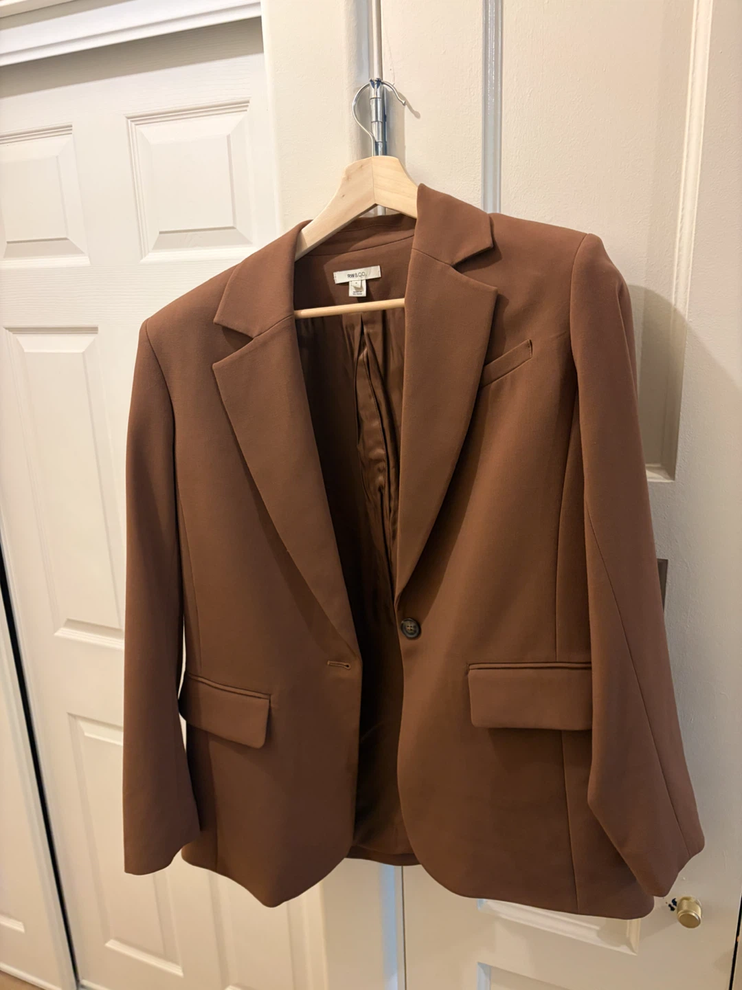 Ladies Brown Blazer and Pants Set - photo 2