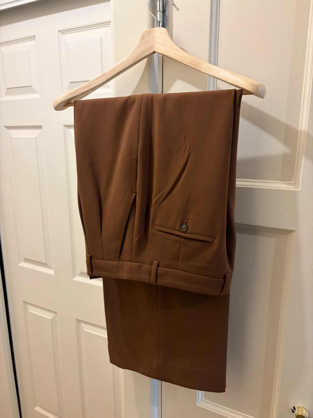 Ladies Brown Blazer and Pants Set - photo 3