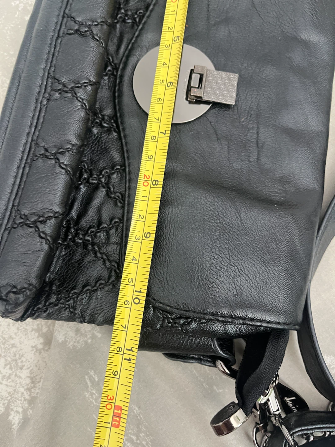 Black Quilted Flap Bag