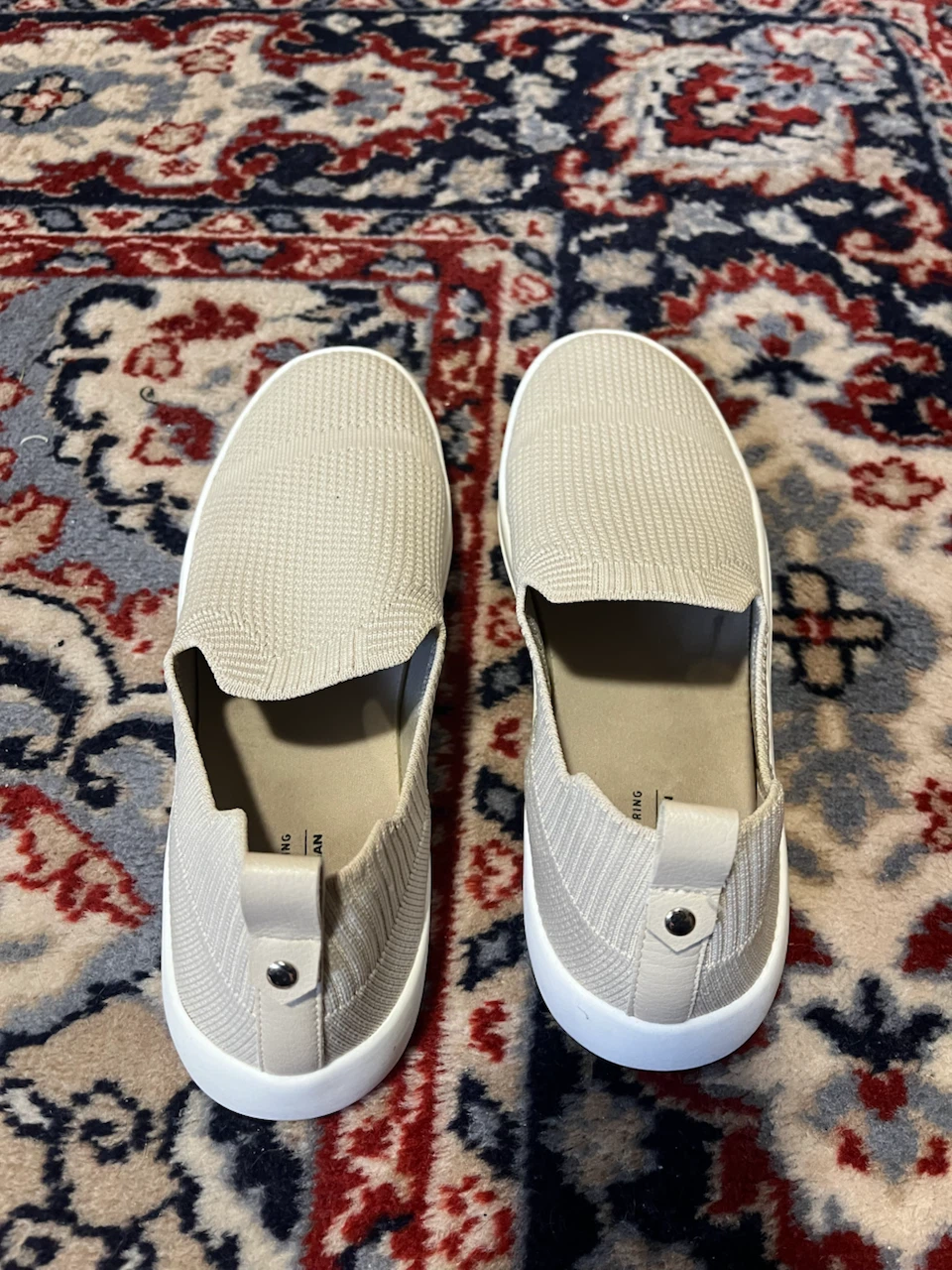 Call It Spring Beige Slip-On Sneakers Size 8 - photo 2