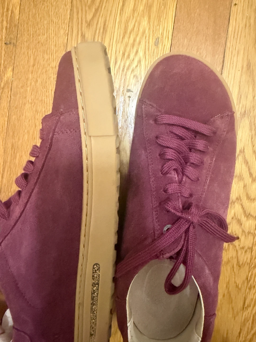 Birkenstock Burgundy Suede Sneakers Unisex - photo 2