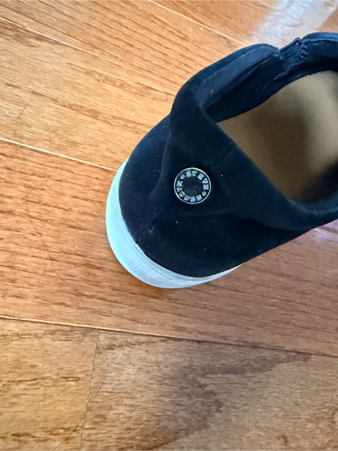Steve Madden Black Suede Slip-On Sneakers