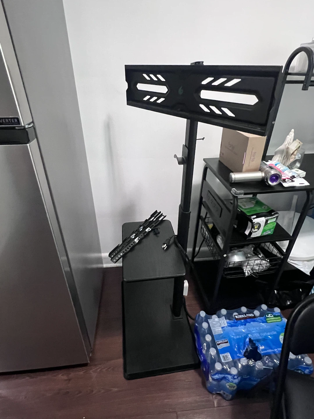 Black TV Stand with Mount