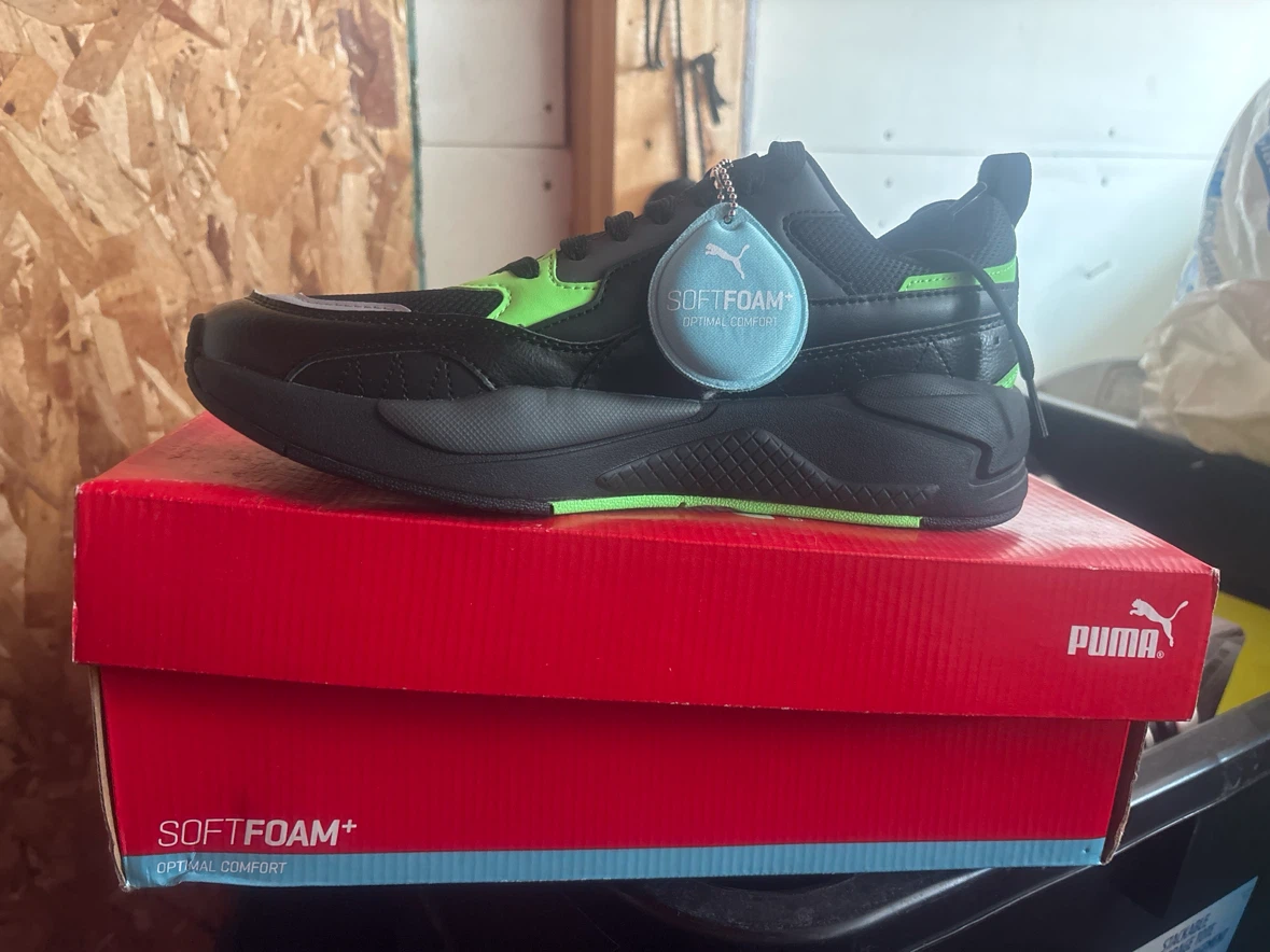 Puma X-Ray 2 Square Sneakers Black/Neon Green